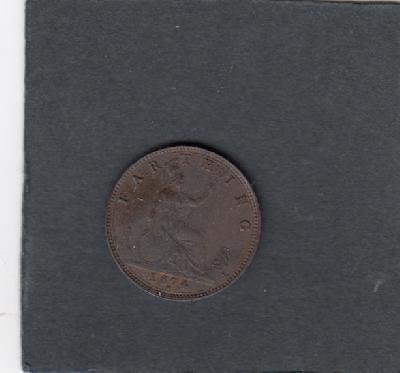 Beschrijving: 1 Farthing  VICTORIA